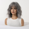 14 Inch Silver Grey Shoulder-Length Bob Wig - Layered Synthetic Hair 14 Inch Silver Grey Shoulder-Length Bob Wig – Layered Synthetic Hair