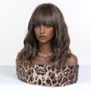 14 Inch Warm Chestnut Brown Balayage Bob Wig with Bangs - Synthetic Hair 14 Inch Warm Chestnut Brown Balayage Bob Wig with Bangs – Synthetic Hair