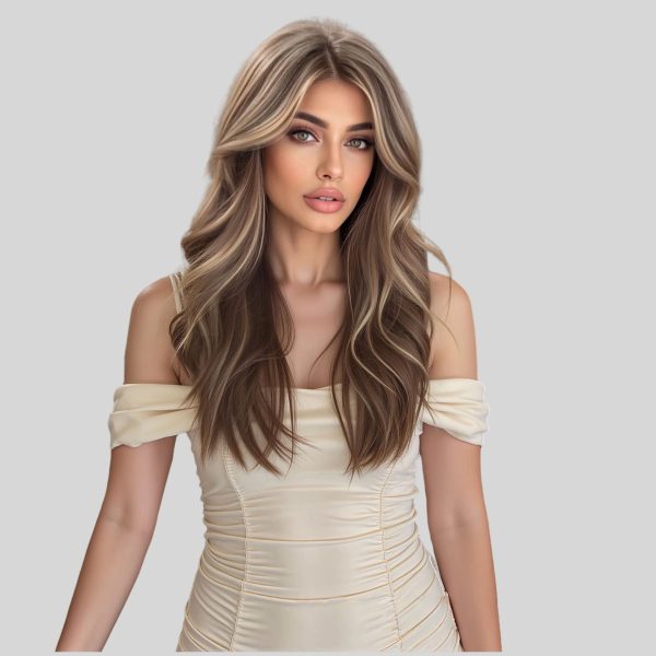 Ash Brown Honey Blonde Balayage Body Wave Wig – Caramel Highlighted Synthetic Hair 20 Inch Ash Brown Honey Blonde Balayage Body Wave Wig – Caramel Highlighted Synthetic Hair 20 Inch