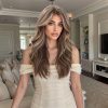 Ash Brown Honey Blonde Balayage Body Wave Wig – Caramel Highlighted Synthetic Hair 20 Inch Ash Brown Honey Blonde Balayage Body Wave Wig – Caramel Highlighted Synthetic Hair 20 Inch