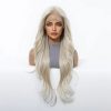 28 Inch Platinum White Blonde Extra Long Wavy Wig – Layered Synthetic Hair 28 Inch Platinum White Blonde Extra Long Wavy Wig – Layered Synthetic Hair