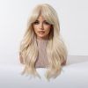 22 Inch Platinum Blonde Straight Wig with Bangs – Layered Synthetic Hair 22 Inch Platinum Blonde Straight Wig with Bangs – Layered Synthetic Hair