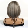 Ash Blonde Short Bob Wig with Bangs – Light Icy Cool-Tone Synthetic Hair 10 Inch Ash Blonde Short Bob Wig with Bangs – Light Icy Cool-Tone Synthetic Hair 10 Inch