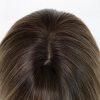 24 Inch Brown Balayage Body Wave Wig with Bangs – Synthetic Hair