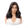 Dark Brown Short Bob Wig with Bangs – Layered Synthetic Hair 14 Inch Dark Brown Short Bob Wig with Bangs – Layered Synthetic Hair 14 Inch