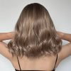 Ash Brown Balayage Body Wave Wig with Bangs – Caramel Honey Blonde Highlights Ash Brown Balayage Body Wave Wig with Bangs – Caramel Honey Blonde Highlights
