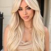 22 Inch Platinum Blonde Straight Wig with Bangs – Layered Synthetic Hair 22 Inch Platinum Blonde Straight Wig with Bangs – Layered Synthetic Hair