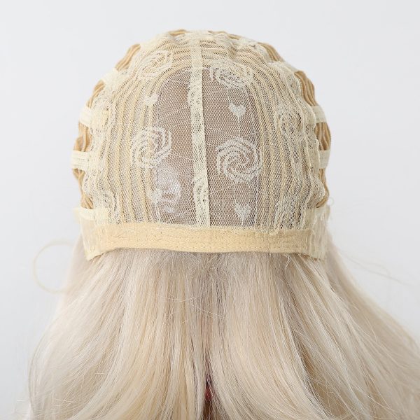 22 Inch Platinum Blonde Straight Wig with Bangs – Layered Synthetic Hair 22 Inch Platinum Blonde Straight Wig with Bangs – Layered Synthetic Hair