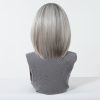 12 Inch Platinum Blonde Short Bob Wig with Bangs - Layered Synthetic Hair 12 Inch Platinum Blonde Short Bob Wig with Bangs – Layered Synthetic Hair