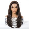 24 Inch Chestnut Brown Balayage Straight Wig – Synthetic Hair 24 Inch Chestnut Brown Balayage Straight Wig – Synthetic Hair