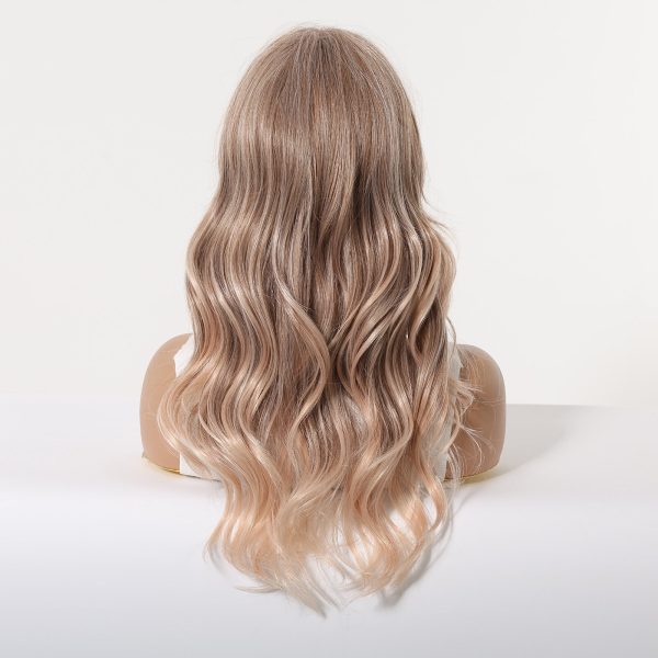20 Inch Ash Blonde Body Wave Wig with Bangs – Synthetic Hair 20 Inch Ash Blonde Body Wave Wig with Bangs – Synthetic Hair