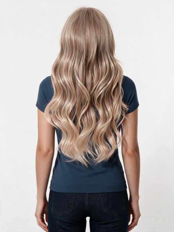 Synthetic Wig 20 Inch Ash Blonde Body Wave Wig with Bangs – Synthetic Hair