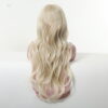 Synthetic Wig 28 Inch Platinum White Blonde Extra Long Wavy Wig - Layered Synthetic Hair