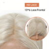 Synthetic Wig 28 Inch Platinum White Blonde Extra Long Wavy Wig - Layered Synthetic Hair