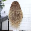 Warm Brown to Honey Blonde Balayage Deep Wave Wig – Golden Ombre Synthetic Hair 28 Inch Warm Brown to Honey Blonde Balayage Deep Wave Wig – Golden Ombre Synthetic Hair 28 Inch