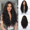 28 Inch Jet Black Extra-Long Deep Wave Wig – No Bangs Synthetic Hair 28 Inch Jet Black Extra-Long Deep Wave Wig – No Bangs Synthetic Hair