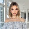10 Inch Ash Brown Balayage Bob Wig - Honey Blonde Synthetic Hair 10 Inch Ash Brown Balayage Bob Wig – Honey Blonde Synthetic Hair