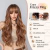 Warm Brown Caramel Long Body Wave Wig – Balayage Highlighted Synthetic Hair Warm Brown Caramel Long Body Wave Wig – Balayage Highlighted Synthetic Hair