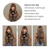 24 Inch Mushroom Brown Caramel Body Wave Wig with Bangs – Synthetic Hair 24 Inch Mushroom Brown Caramel Body Wave Wig with Bangs – Synthetic Hair
