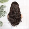Dark Brown Long Deep Wave Wig – Rich Warm Synthetic Hair Dark Brown Long Deep Wave Wig – Rich Warm Synthetic Hair