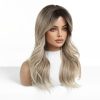 24 Inch Ash Blonde Long Wavy Wig with Bangs – Dark-Rooted Beachy Synthetic Hair 24 Inch Ash Blonde Long Wavy Wig with Bangs – Dark-Rooted Beachy Synthetic Hair