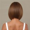 Warm Brown Caramel Short Bob Wig – Balayage Blunt Cut Synthetic Hair Warm Brown Caramel Short Bob Wig – Balayage Blunt Cut Synthetic Hair