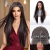 Dark Brown Long Straight Wig – Deep Rich No Bangs Synthetic Hair 28 Inch Dark Brown Long Straight Wig – Deep Rich No Bangs Synthetic Hair 28 Inch