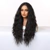 28 Inch Jet Black Extra-Long Deep Wave Wig – No Bangs Synthetic Hair 28 Inch Jet Black Extra-Long Deep Wave Wig – No Bangs Synthetic Hair