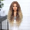 Warm Brown to Honey Blonde Balayage Deep Wave Wig – Golden Ombre Synthetic Hair 28 Inch Warm Brown to Honey Blonde Balayage Deep Wave Wig – Golden Ombre Synthetic Hair 28 Inch