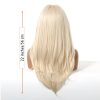 22 Inch Ash Blonde Wavy Wig with Bangs – Layered Synthetic Hair 22 Inch Ash Blonde Wavy Wig with Bangs – Layered Synthetic Hair