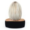 12 Inch Platinum Ash Blonde Short Bob Wig with Bangs - Layered Synthetic Hair 12 Inch Platinum Ash Blonde Short Bob Wig with Bangs – Layered Synthetic Hair